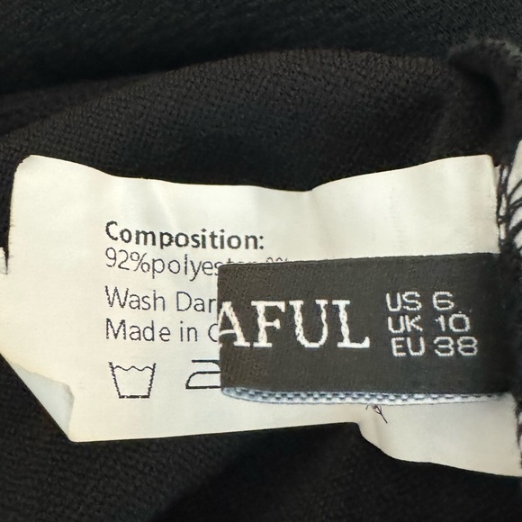 New Zaful High Waist Flare Ladder Cut Out Pants in black -‎ M - Picture 6 of 7